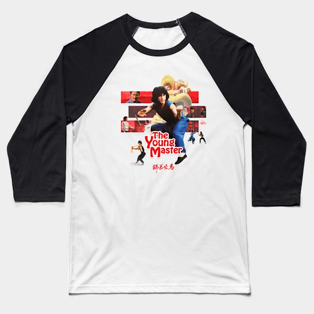 Jackie Chan: THE YOUNG MASTER Baseball T-Shirt by HKCinema